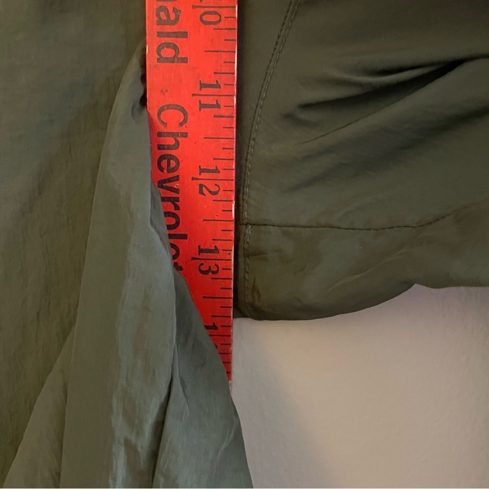 Ci Sono Dark Green Nylon Parachute Pants with Bungee Hem – Size Large EUC - Picture 13 of 14